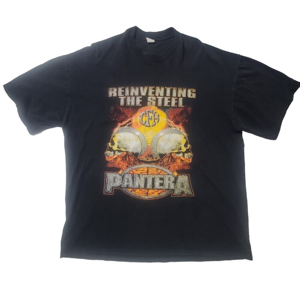 Vintage Pantera Morbid Angel Reinventing The Steel 2001 Tour Heavy Metal XL